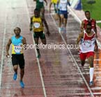 England catch the Bahamas to win the 4 x 100 metres relay at the Commonwealth Games, Glasgow. Photo: David T. Hewitson/Sports for All Pics